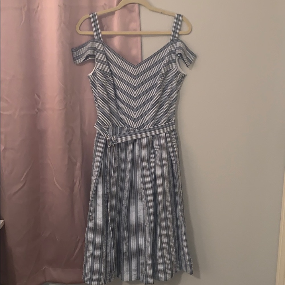 Blue and White sun dress